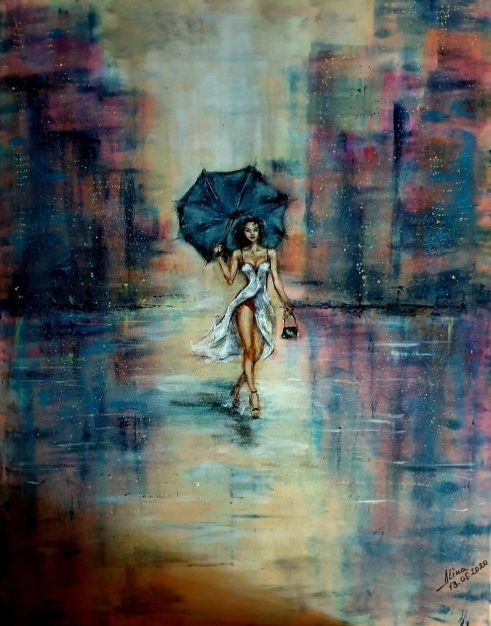 ArteDiAlina.com painting: Red undertone